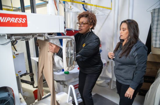 ZIPS employees care for clothes