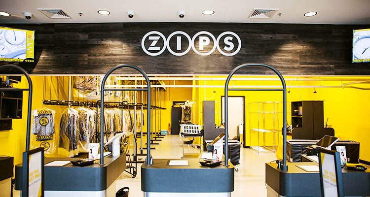 interior of a ZIPS store